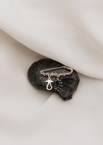 Χρυσή παραμάνα Κ14 για κορίτσι με κορώνα